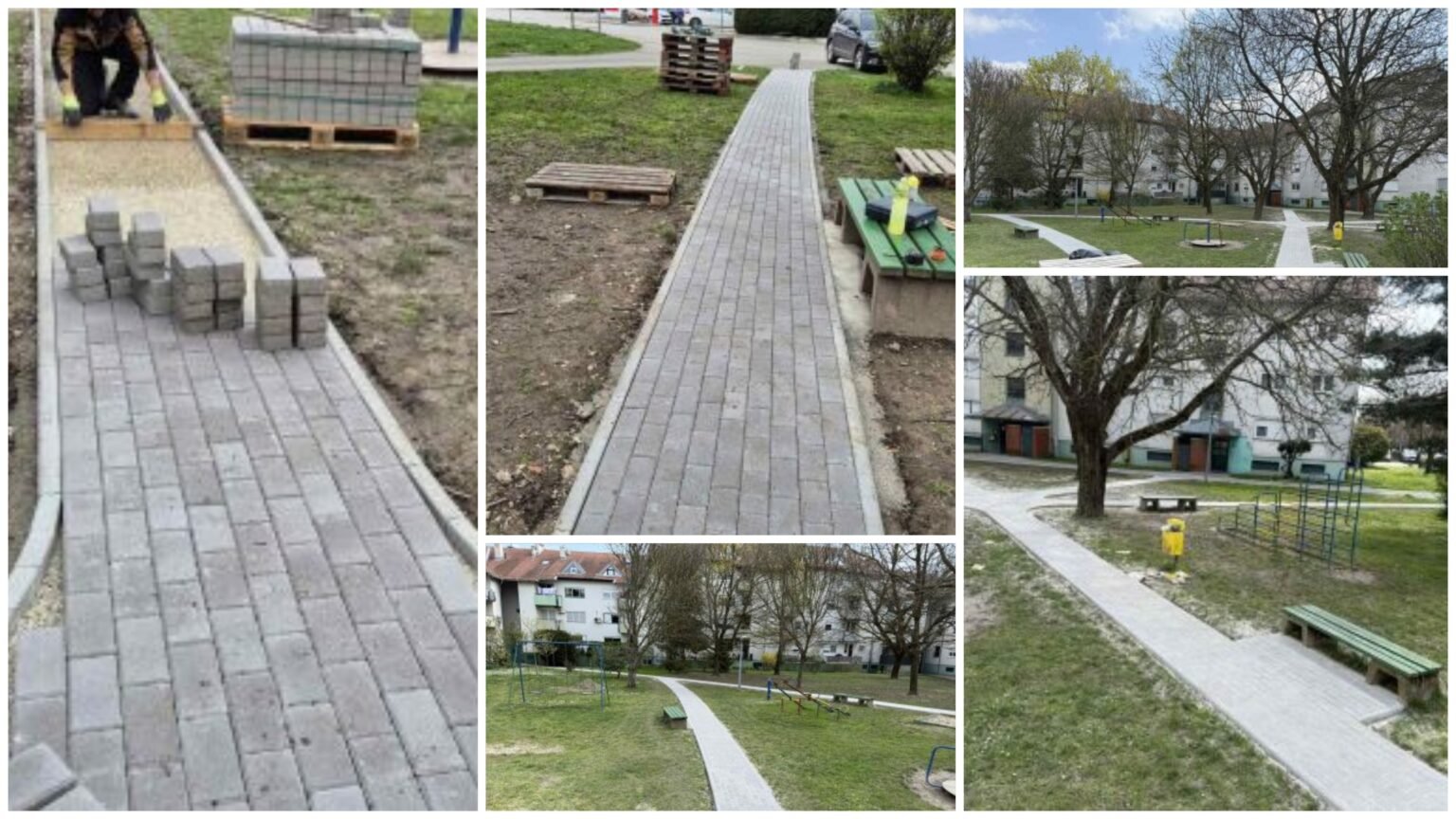 Nastavak uređenja pješačkih staza u čakovečkom stambenom kvartu Travnik