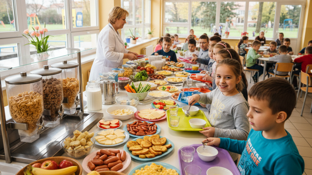 U osnovnoj školi uveden „švedski stol“ za doručak: učenici biraju svoje obroke