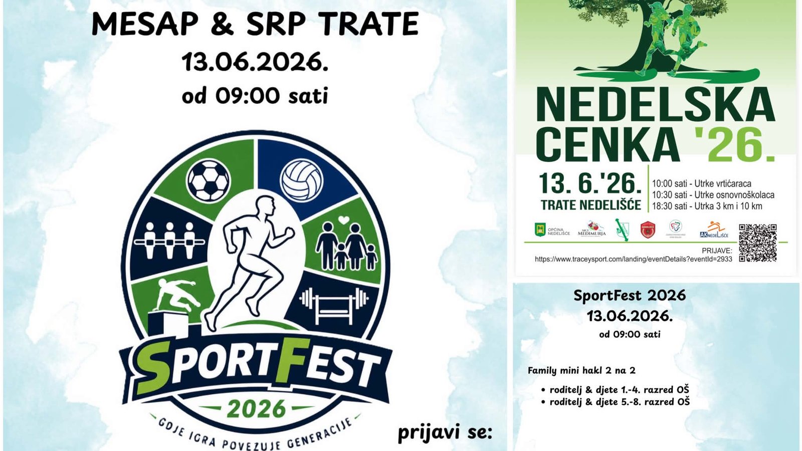 „GDJE IGRA POVEZUJE GENERACIJE“: Dvorana MESAP u Nedelišću ugošćuje SportFest 2026.